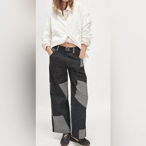 Free people this or that patchwork trouser
